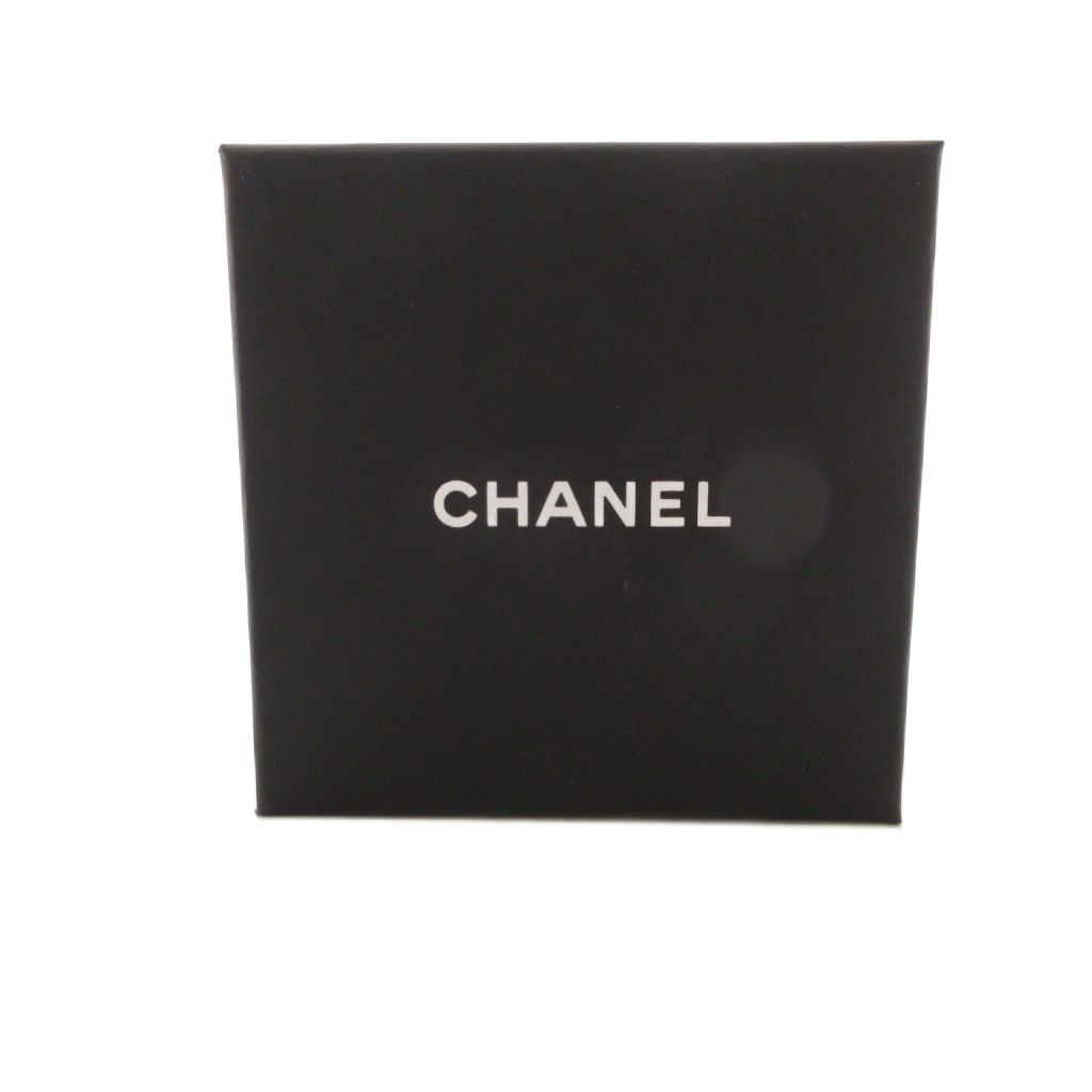 Chanel CC Logo Brooch Rhinestone Blue Silver Color KH — view 6