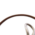 Hermes Jumbo Choker Brown Silver Color KH Bracelet — view 5