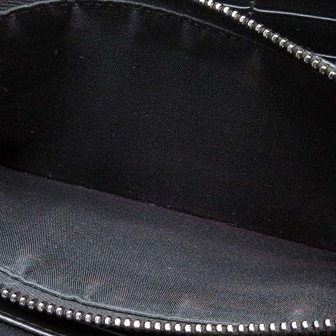 Dior CD Logo Zip Around Wallet Leather Black — view 6