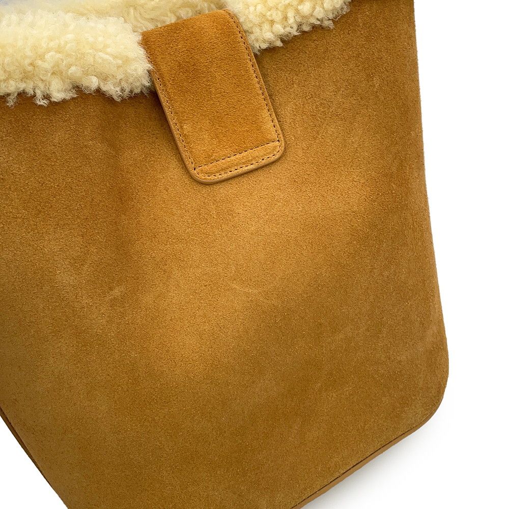 Celine Handbag Louis e Suede Shearling 2-Way — view 9