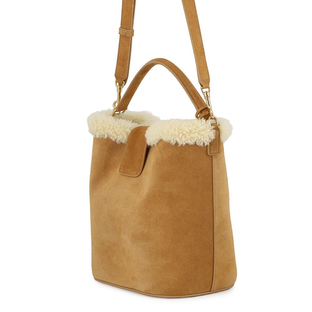 Celine Handbag Louis e Suede Shearling 2-Way — view 2