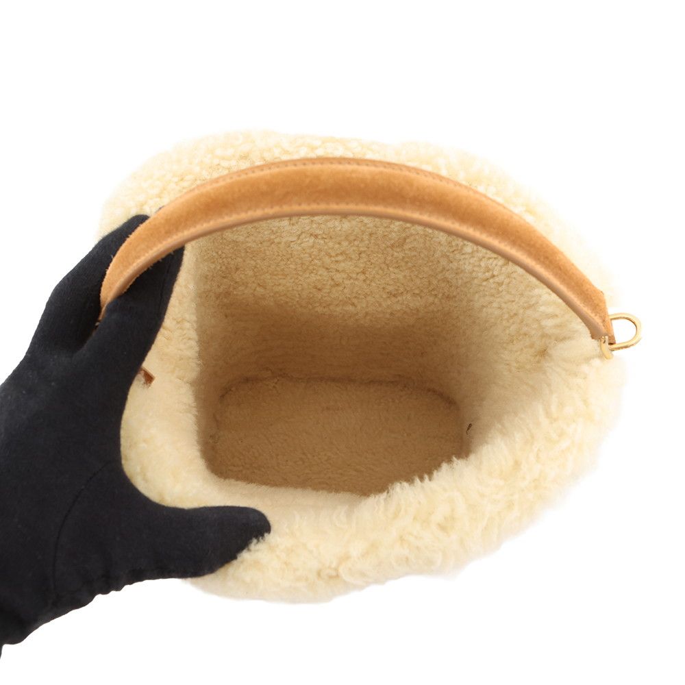 Celine Handbag Louis e Suede Shearling 2-Way — view 6