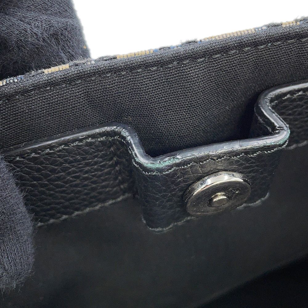 Dior Tote Oblique Saddle Canvas Leather Trotter — view 8