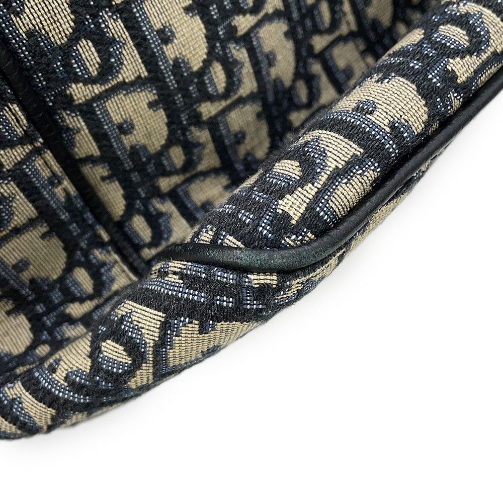 Dior Tote Oblique Saddle Canvas Leather Trotter — view 6