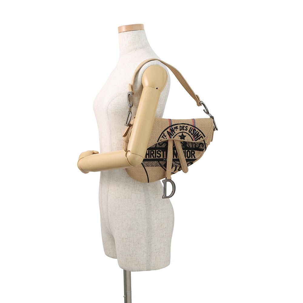 Dior Shoulder Bag Union Motif Jute — view 4