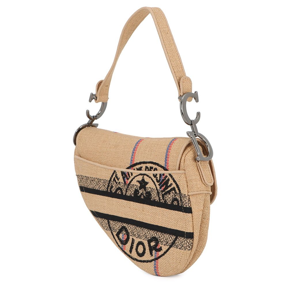 Dior Shoulder Bag Union Motif Jute — view 2