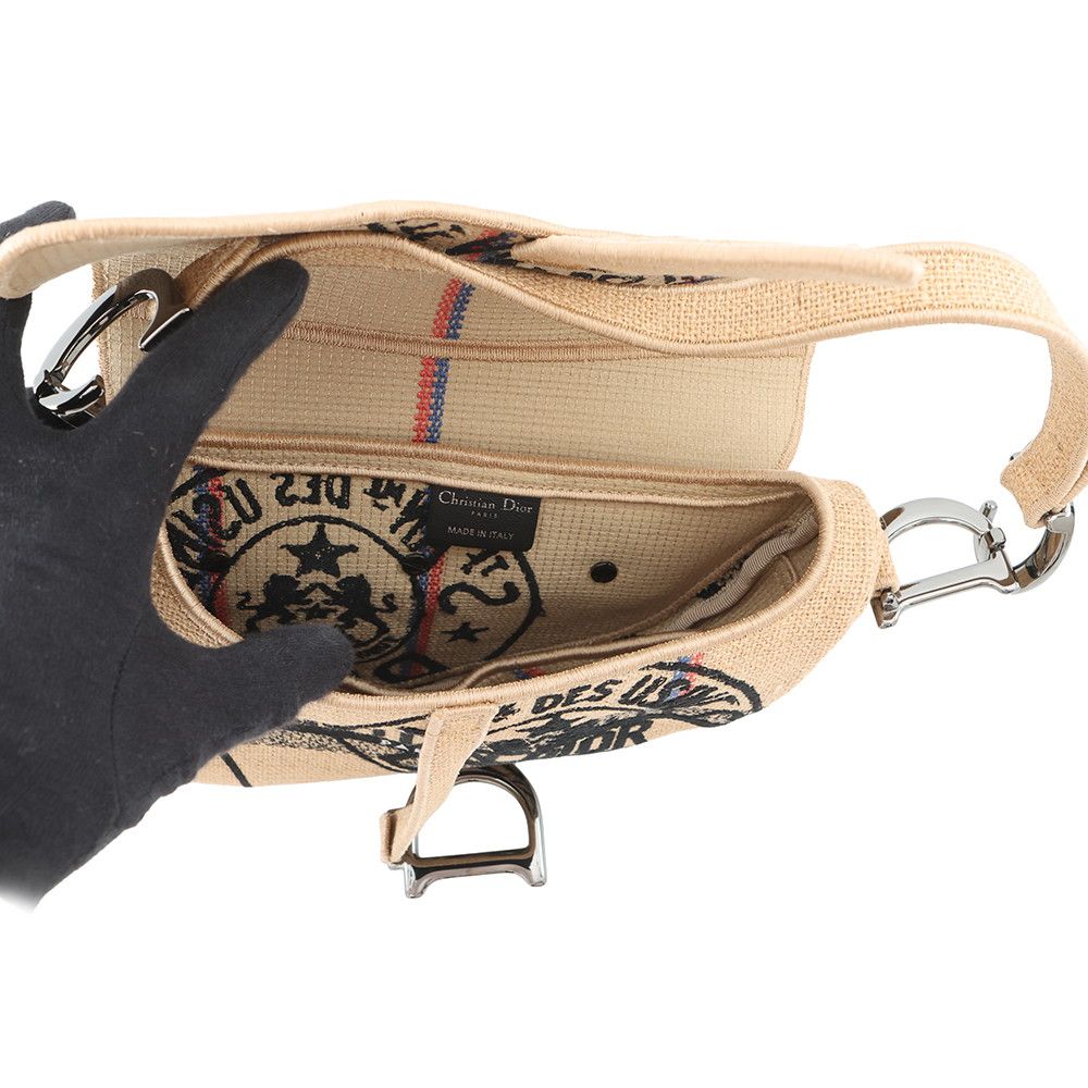 Dior Shoulder Bag Union Motif Jute — view 5