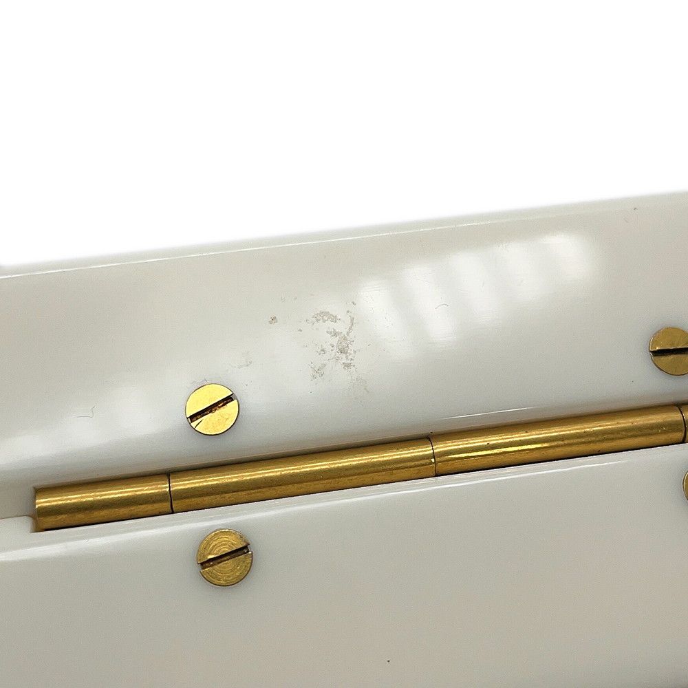 Gucci Shoulder Bag Cat Plastic Rhinestone Faux Pearl White — view 8