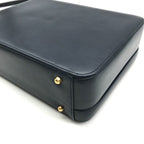 Gucci Vintage Leather 2-Way Hand Shoulder Vanity Navy Purse — view 6