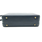 Gucci Vintage Leather 2-Way Hand Shoulder Vanity Navy Purse — view 4