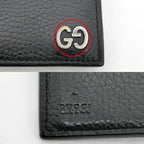 Gucci Bifold Wallet Black Silver Leather — view 9
