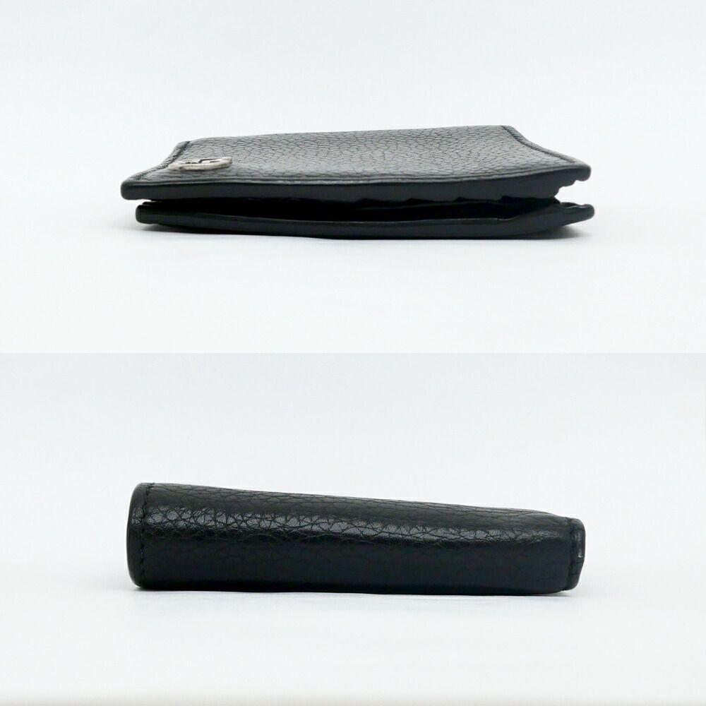 Gucci Bifold Wallet Black Silver Leather — view 4