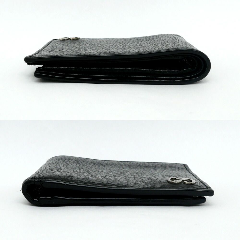 Gucci Bifold Wallet Black Silver Leather — view 3