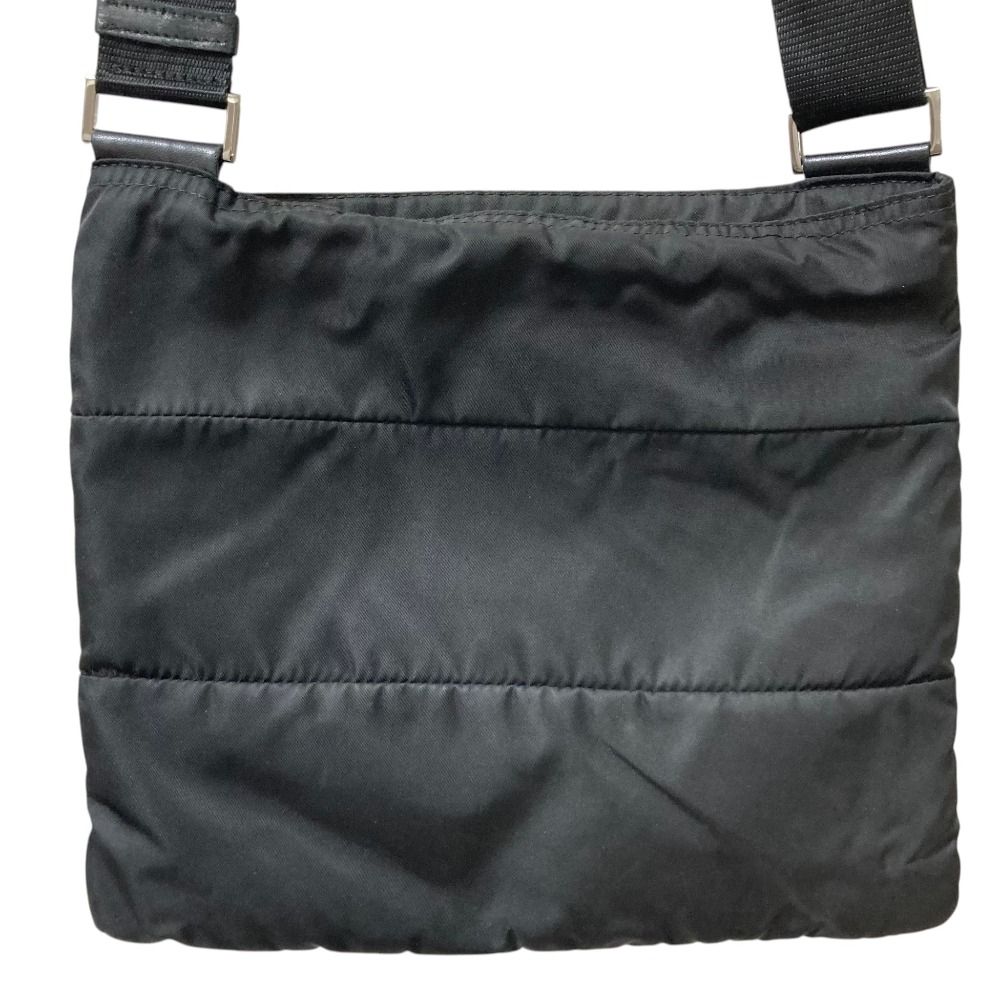 Prada Triangle Logo Shoulder Bag Black — view 3
