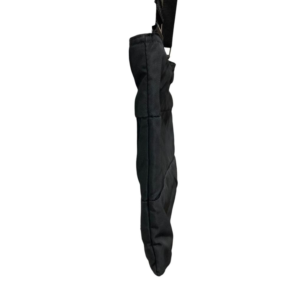 Prada Triangle Logo Shoulder Bag Black — view 4
