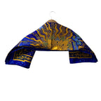 Hermes Carre 90 Carpe Diem Enjoy Your Day Silk Scarf Shawl Blue Multicolor — view 5