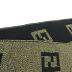 Fendi Scarf Shawl Zucca Pattern Brown Black — view 4