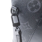 Louis Vuitton Envelope Pouch Monogram Eclipse Shoulder Bag Black — view 6