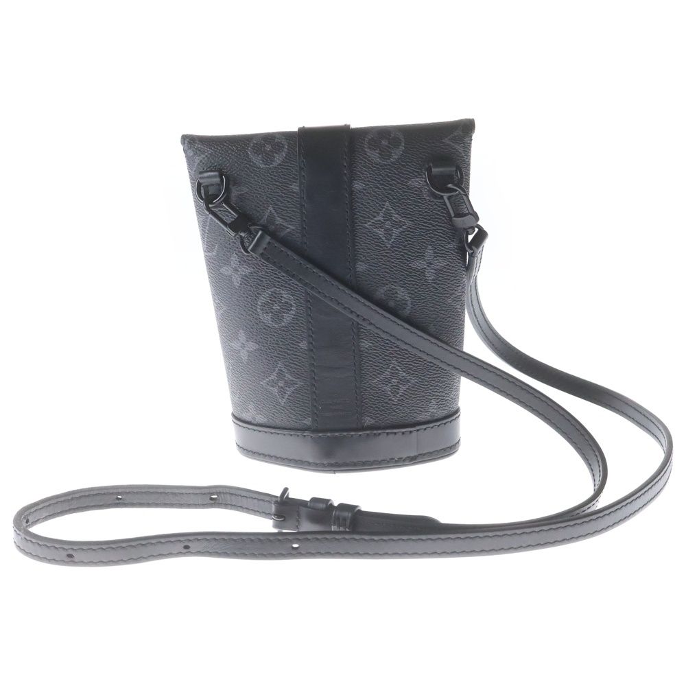 Louis Vuitton Envelope Pouch Monogram Eclipse Shoulder Bag Black — view 2