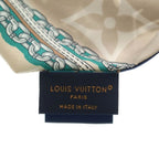 Louis Vuitton Monogram Bandeau BB Scarf Ultimate Blue Marine Silk — view 4