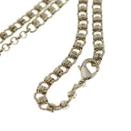 Chanel CC Logo Orb Ball Faux Pearl Necklace Pendant Chain Gold White — view 4