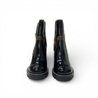 Louis Vuitton Star Trail Line Monogram Boots Short Shoes Leather Black Brown — view 2