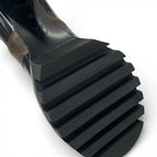 Louis Vuitton Star Trail Line Monogram Boots Short Shoes Leather Black Brown — view 8