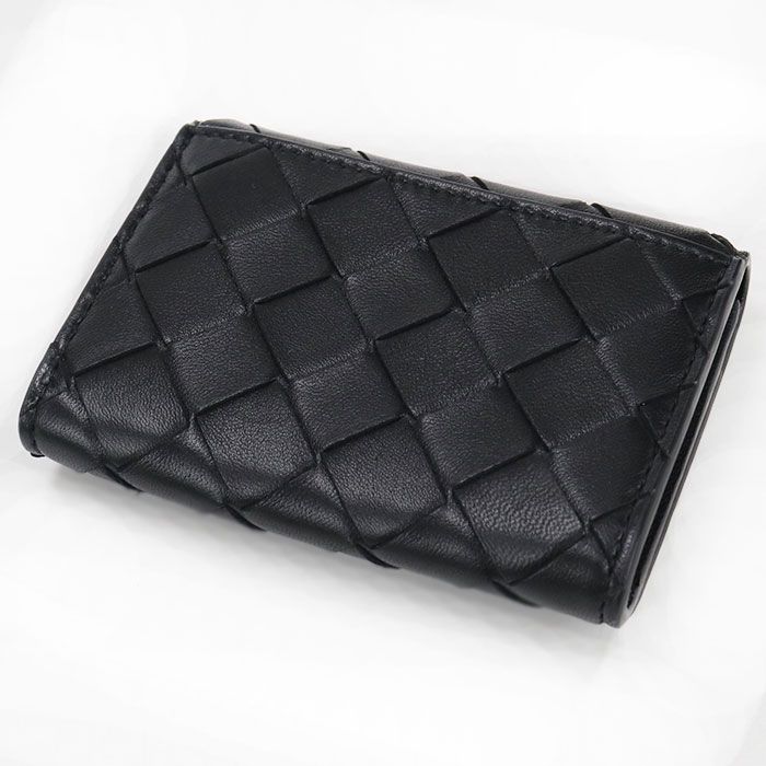 Bottega Veneta Business Card Case Intrecciato Holder Lambskin — view 2