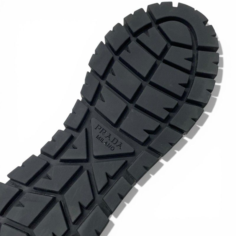 Prada Sneakers Shoes Sequins Black Logo Double Wheels — view 8