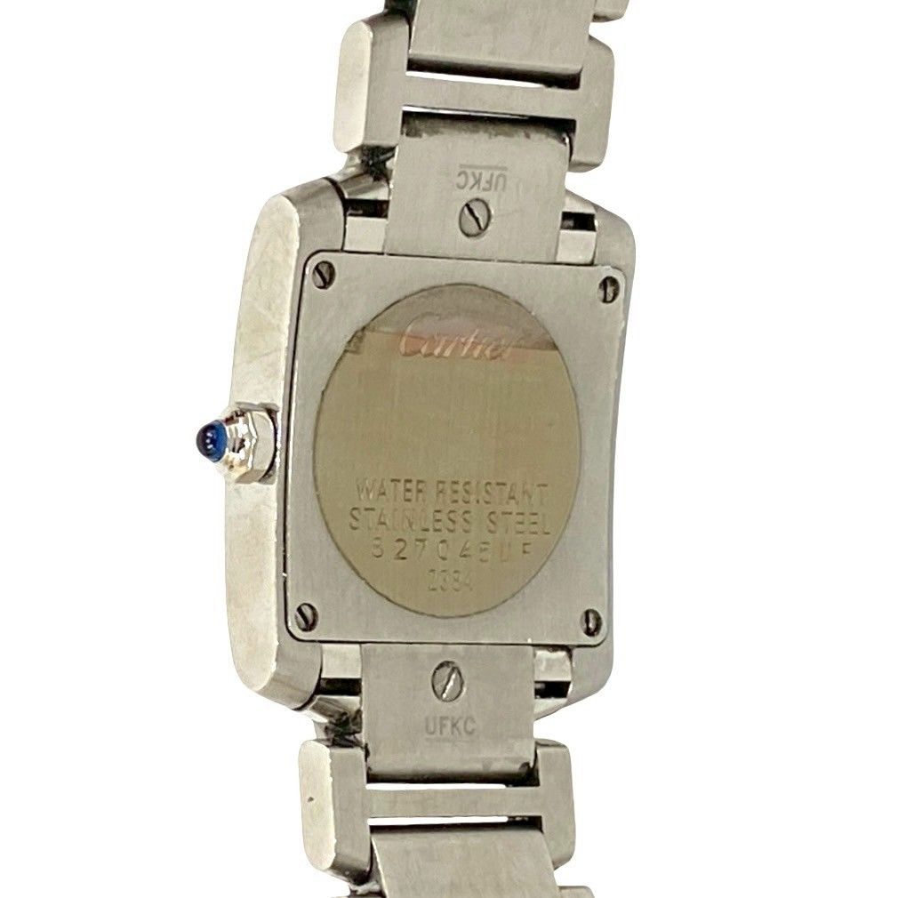 Cartier with Case Tank Francaise Stainless Steel Quartz Watch Silver — view 5
