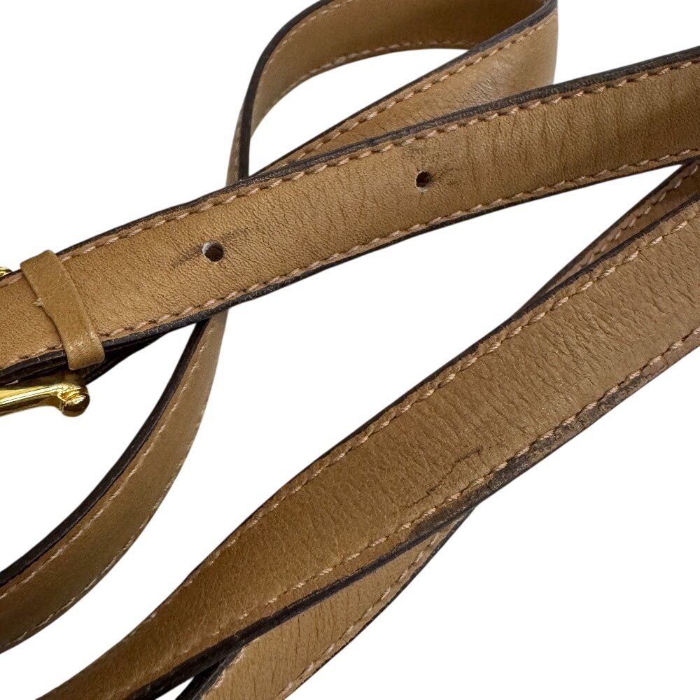 Celine Vintage Salki Pochette C Carriage Pattern Shoulder Bag Brown — view 6