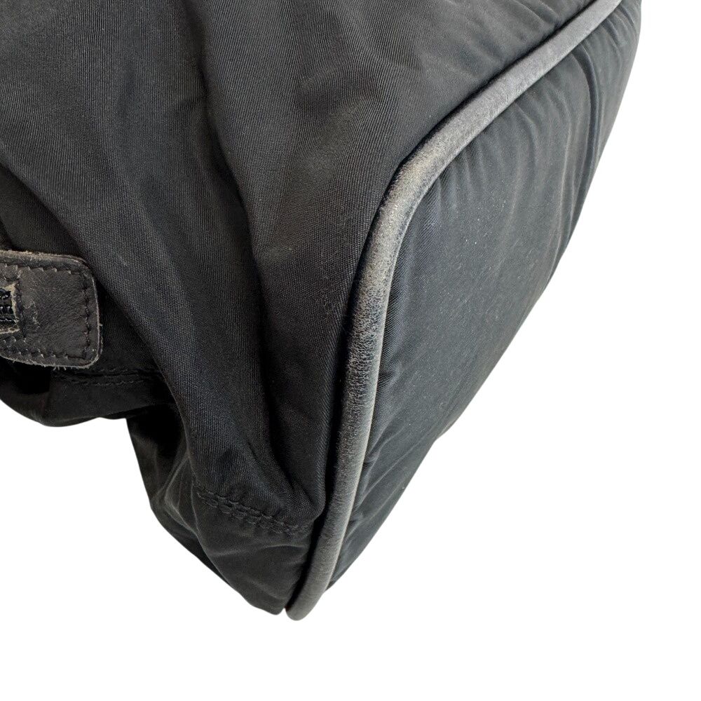 Celine Circle Logo Vintage Nylon Handbag Black — view 3