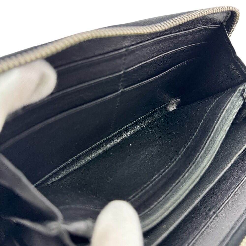 Gucci Zip Around Horsebit Guccissima Leather Wallet Black — view 6