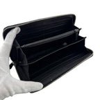 Gucci Zip Around Horsebit Guccissima Leather Wallet Black — view 5