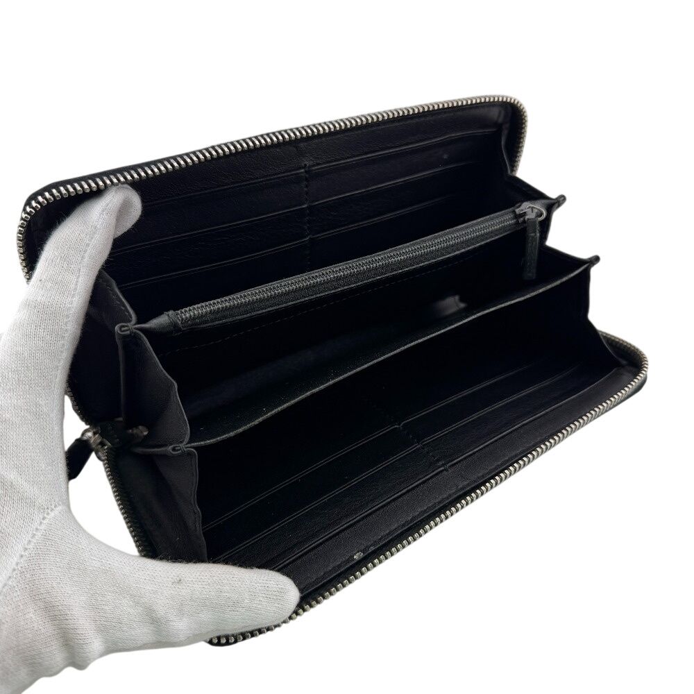Gucci Zip Around Horsebit Guccissima Leather Wallet Black — view 5