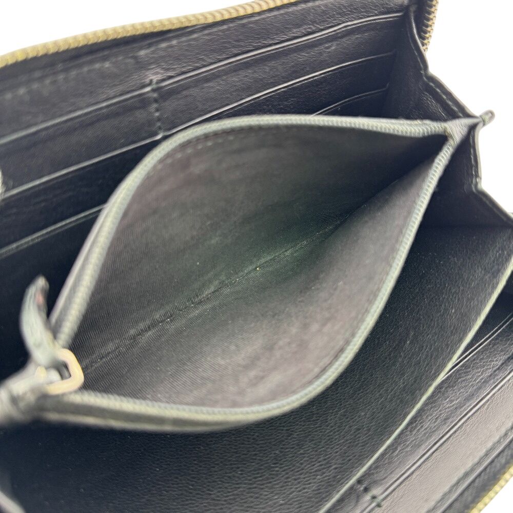 Gucci Zip Around Horsebit Guccissima Leather Wallet Black — view 8