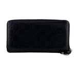 Gucci Zip Around Horsebit Guccissima Leather Wallet Black — view 2