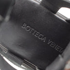 Bottega Veneta Leather Lug Flat Brushed Calf Strap Sandals Black 36 — view 7