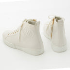 Louis Vuitton Stella Line Leather High Cut Sneakers Shoes White 37 — view 4