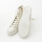 Louis Vuitton Stella Line Leather High Cut Sneakers Shoes White 37 — view 5