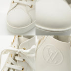 Louis Vuitton Stella Line Leather High Cut Sneakers Shoes White 37 — view 8