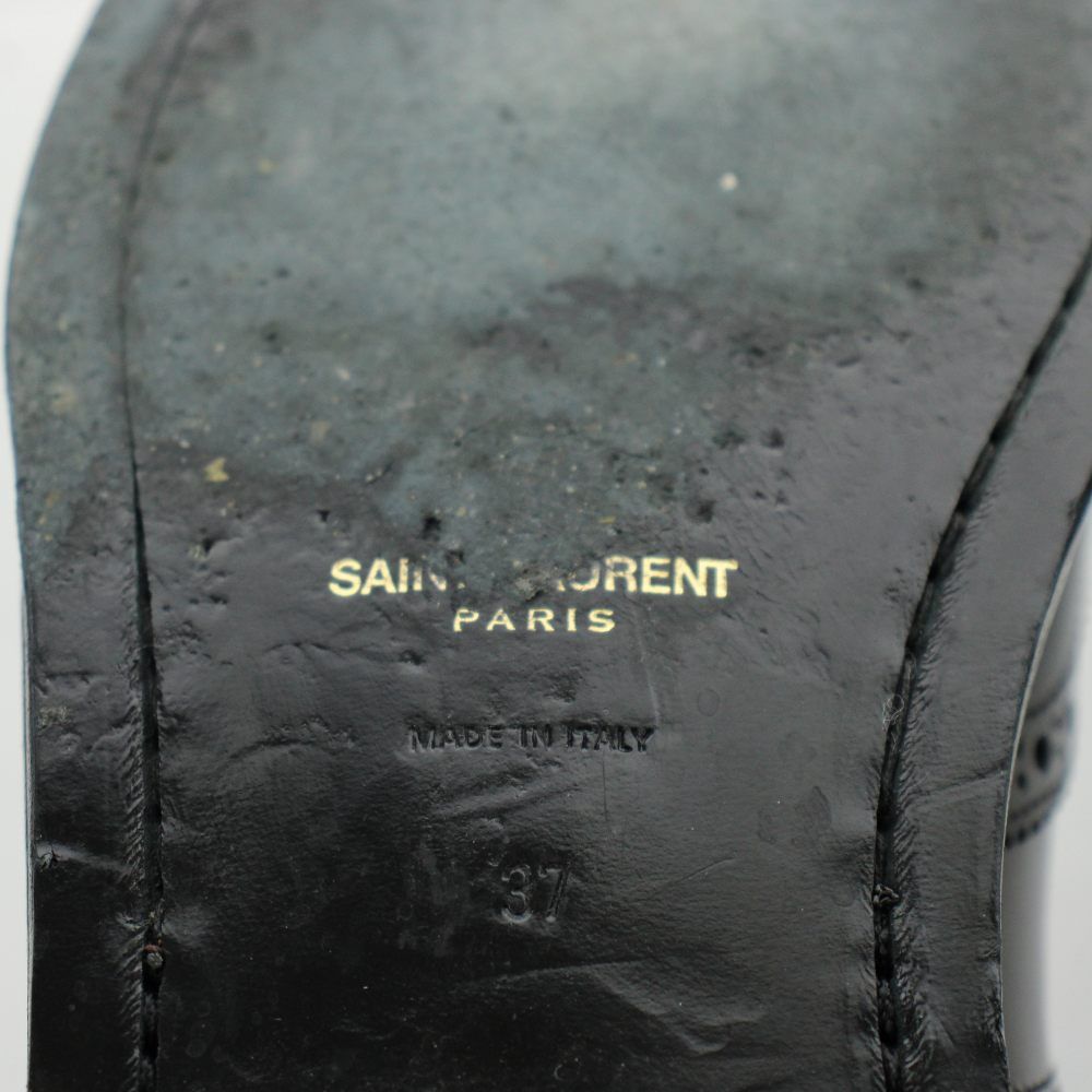Saint Laurent Paris Chelsea Boots Side Gore Short Leather 37 Black — view 4