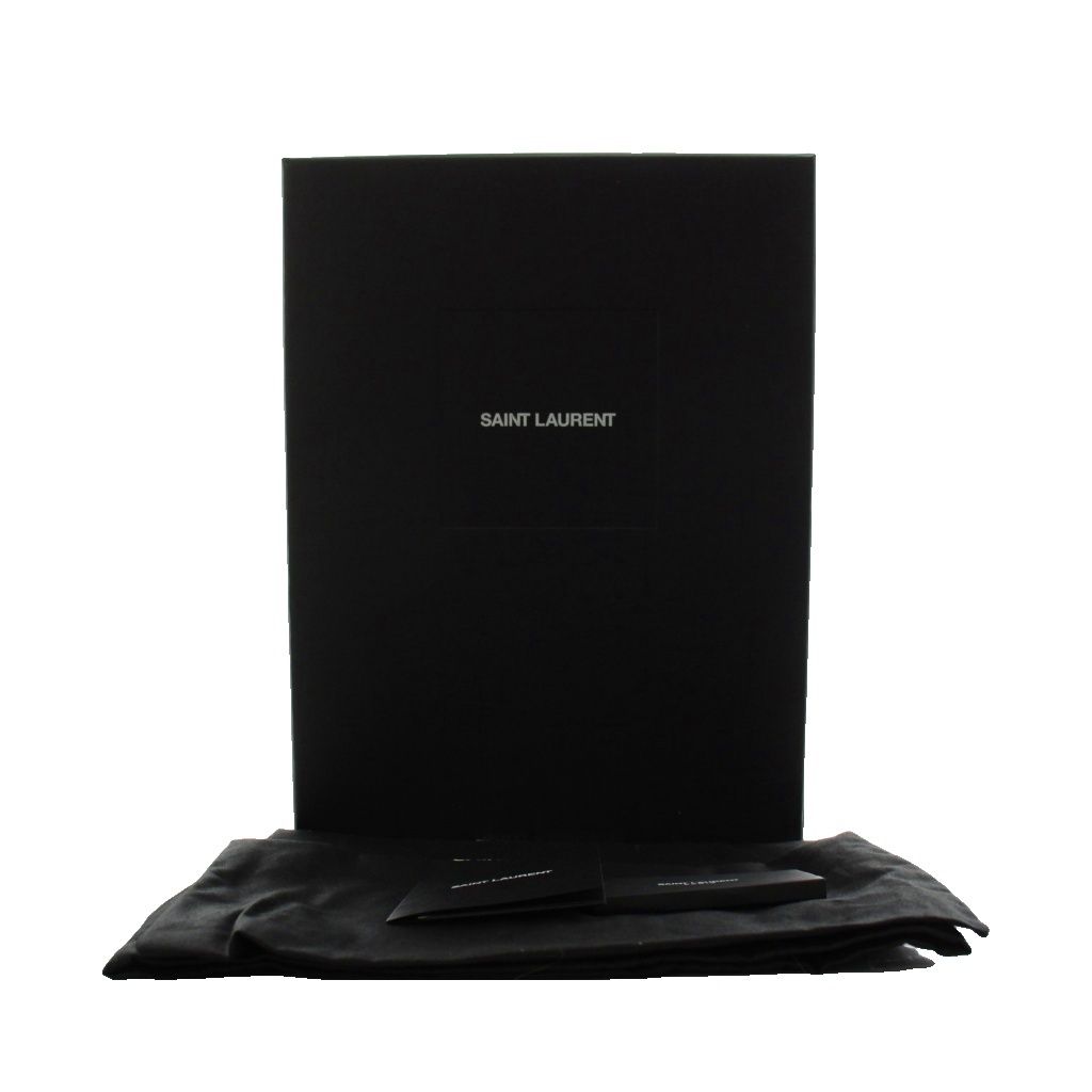 Saint Laurent Paris Chelsea Boots Side Gore Short Leather 37 Black — view 9