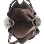 Bottega Veneta Leather Studded Handbag Black — view 6