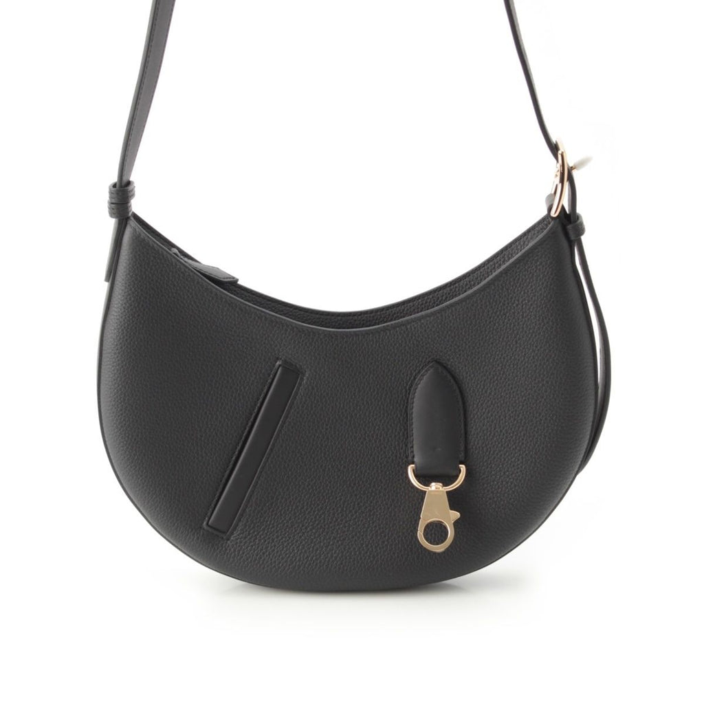 Hermes Petit Arson Togo Swift Gold Shoulder Bag Black — view 2