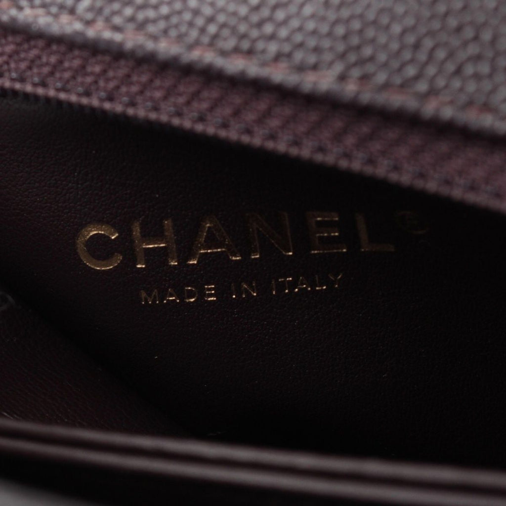Chanel Coco Handle 24 XS Caviar Leather 2-Way Handbag Gold Brown — view 7