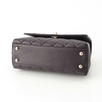 Chanel Coco Handle 24 XS Caviar Leather 2-Way Handbag Gold Brown — view 5