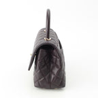 Chanel Coco Handle 24 XS Caviar Leather 2-Way Handbag Gold Brown — view 3