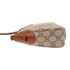 Gucci GG Emblem Small Faeaa 2-Way Shoulder Bag Leather Brown Gold — view 6