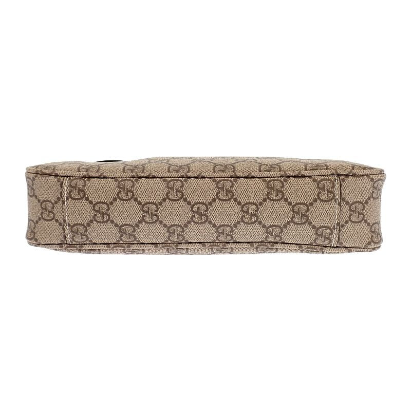 Gucci GG Emblem Small Faeaa 2-Way Shoulder Bag Leather Brown Gold — view 7